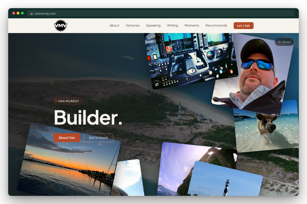Van Murray website — built by Mahiri